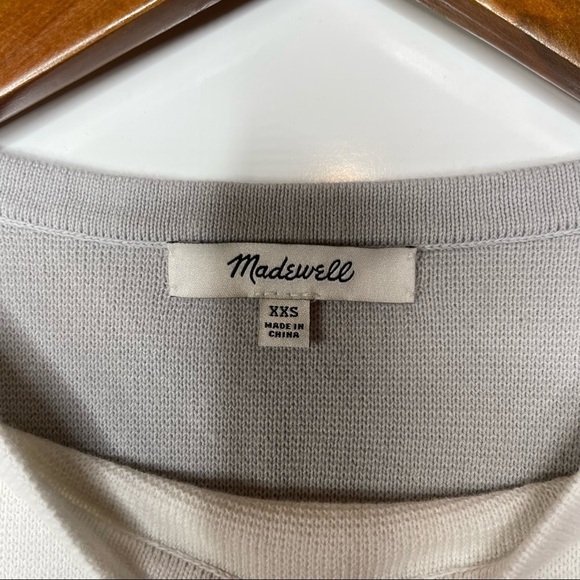 Madewell Colorblock Short-Sleeve Sweater Xxsmall - Picture 5 of 6